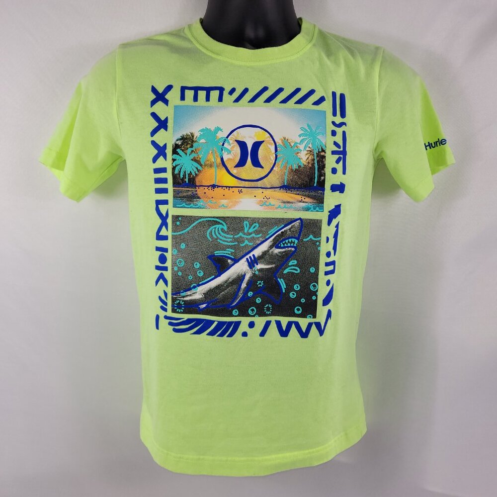 Hurley T-Shirt Surf Shark Skateboard Youth size Large